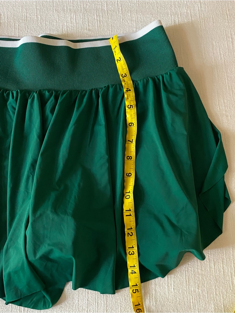 all in motion Green Women's Athletic Skort with White Waistband Stripe - Picture 6 of 6